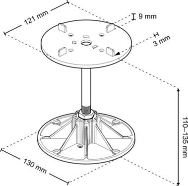 Dimensions alu 130 155 l3 oblique 3