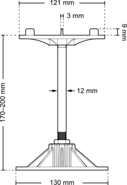Dimensions alu 170 200 l3 front