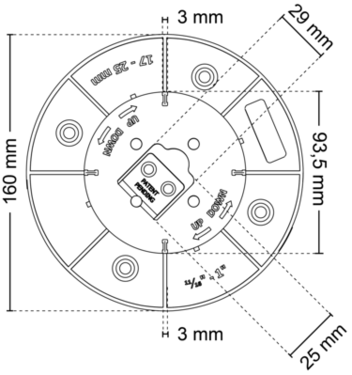 Dessin technique CLE 017 025 L3 AD Top