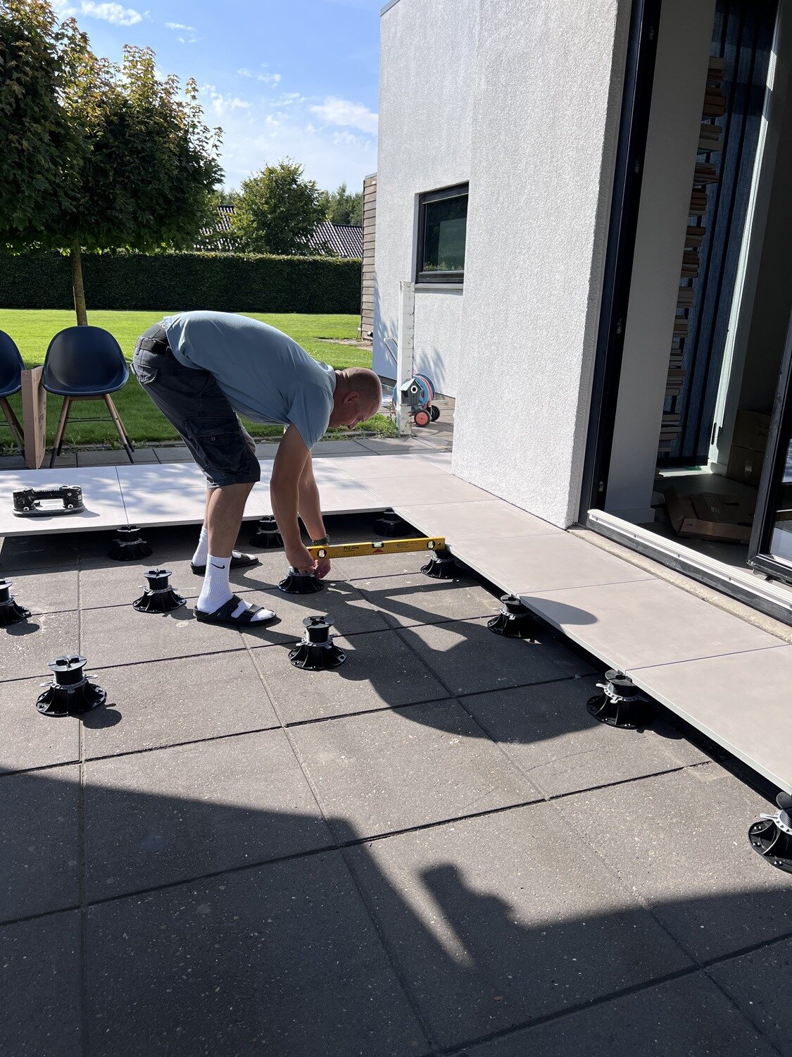 Terrasse Surélevée sur plots modernisation d'une maison privée au danemark 4