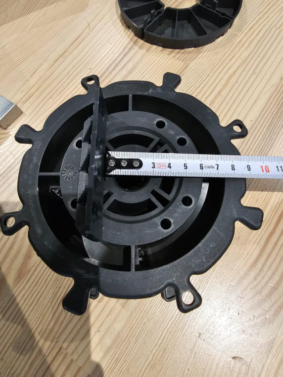 série spirale largeur maximale de la poutrelle sur le support réglable