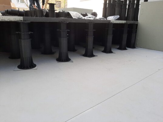 Photo d'une terrasse ventilée protection de l'étanchéité 4